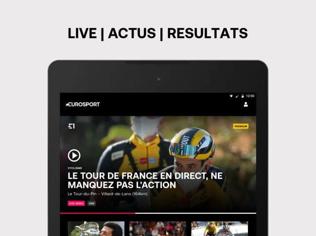 Eurosport Application web et mobile